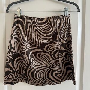 Urban Outfitters Animal Print Mini Skirt